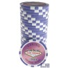 Poker chips "WELCOME LAS VEGAS 10000" - in ABS met metalen inzetstuk - rol van 25 chips - 11,5 g.