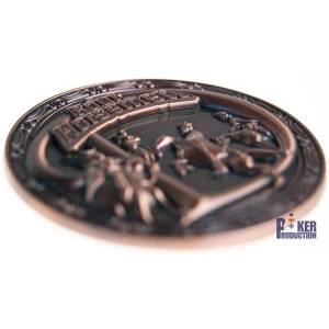 Card guard "FOUR HORSEMEN" - 45mm - in brass - LIMITED EDITION
