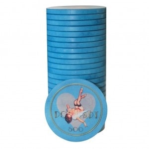 Fiche da poker "PIN UP 5000" - in ceramica - 10g - vendute singolarmente.