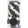 Fichas de póker "TEXAS HOLDEM NOIR" - en Clay Composite - rollo de 25 fichas - 12g