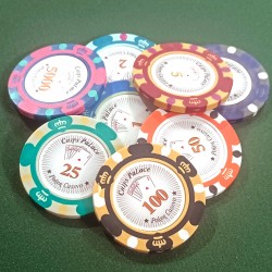 Pokerchip "CROWN 5" - aus Clay-Verbundstoff mit Metalleinsatz - 14g - einzeln zum Verkauf