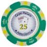 Gettone da poker "CROWN 25" - in argilla composita con inserti in metallo - 14g - venduto singolarmente