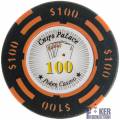 "CHIPS PALACE 0.25" poker chip - made of clay composite with metal insert - 14g - sold individually