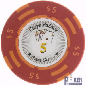 Żeton pokerowy "CHIPS PALACE 0.25" - wykonany z kompozytu glinowego z wkładką metalową - 14g - dostępny na sprzedaż w pojedynczy