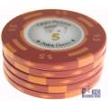 Ficha de pôquer "CHIPS PALACE 0.25" - em compósito de argila com inserção de metal - 14g - à venda individualmente