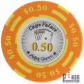 "Poker chip "CHIPS PALACE 0.25" - made of clay composite with metal insert - 14g - sold individually."