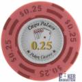 Żeton pokerowy "CHIPS PALACE 0.25" - wykonany z kompozytu glinowego z wkładką metalową - 14g - dostępny na sprzedaż w pojedynczy