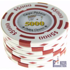 Gettone da poker "CHIPS PALACE 0.25" - in composito d'argilla con inserto in metallo - 14g - in vendita singolarmente