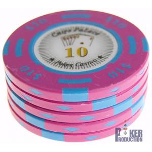 "CHIPS PALACE 0.25" poker chip - made of clay composite with metal insert - 14g - sold individually