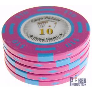 Pokerfiches "CHIPS PALACE 0.25" - in clay composite met metalen inleg - 14g - te koop per stuk