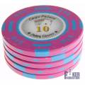 Poker chip "CHIPS PALACE 0.25" - in clay composite with metal insert - 14g - sold individually