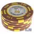 Gettone da poker "CHIPS PALACE 0.25" - in composito d'argilla con inserto in metallo - 14g - in vendita singolarmente