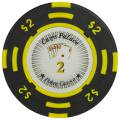 Gettone da poker "CHIPS PALACE 0.25" - in composito d'argilla con inserto in metallo - 14g - in vendita singolarmente