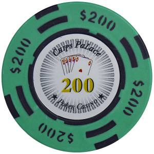 "CHIPS PALACE 0.25" poker chip - made of clay composite with metal insert - 14g - sold individually