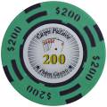 Poker chip "CHIPS PALACE 0.25" - in clay composite with metal insert - 14g - sold individually