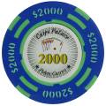 Ficha de pôquer "CHIPS PALACE 0.25" - em compósito de argila com inserção de metal - 14g - à venda individualmente