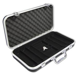 Aufbewahrungskoffer "SUITCASE 300" für 300 Pokerchips - Innenraum aus Kunststoff