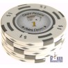 Ficha de POKER "CHIPS PALACE 1" - em composto de argila com inserção de metal - 14g - à venda individualmente.