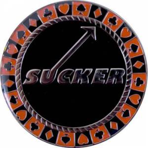 Card-Guard SUCKER - en laiton – 2 faces différentes – 50mm de diamètre