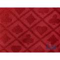 Poker Table Fabric "SUITED RED" - perfect glide - highly durable - made of polyester.