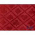 Poker Table Fabric "SUITED RED" - perfect glide - highly durable - made of polyester.