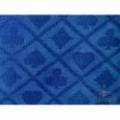 Poker table fabric "SUITED BLUE" - perfect gliding - highly durable - made of polyester.