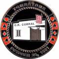 Card-Guard "DOC HOLLIDAY" - metal - 2 different faces - 50mm in diameter