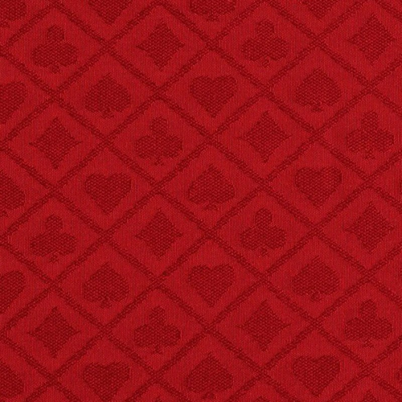 Tela para mesa de póker "SUITED ROUGE" - deslizamiento perfecto - muy resistente - de poliéster