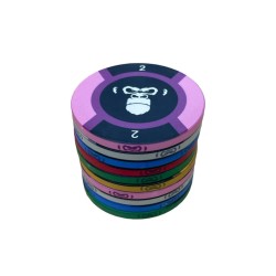 500 "MONKEY" Cash Game chips - Only one copy - will not be reprinted - 1/2/10/50/100.