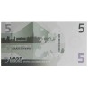 Bundle of "25 counterfeit 5€ bills" - banknote replica - printed on both sides.