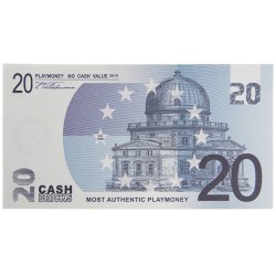 Bundle of "25 counterfeit 20€ bills" - bank paper imitation - printed on both sides.