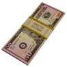 Bundle of "25 fake $10 bills" - imitation banknote paper - printed on both sides