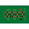 "Red French Roulette Rug" - 130 x 80 cm - rectangular - neoprene jersey.