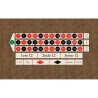 Tapijt "ROULETTE ANGLAISE MARRON" - 130 x 80 cm - rechthoekig - jersey neopreen.