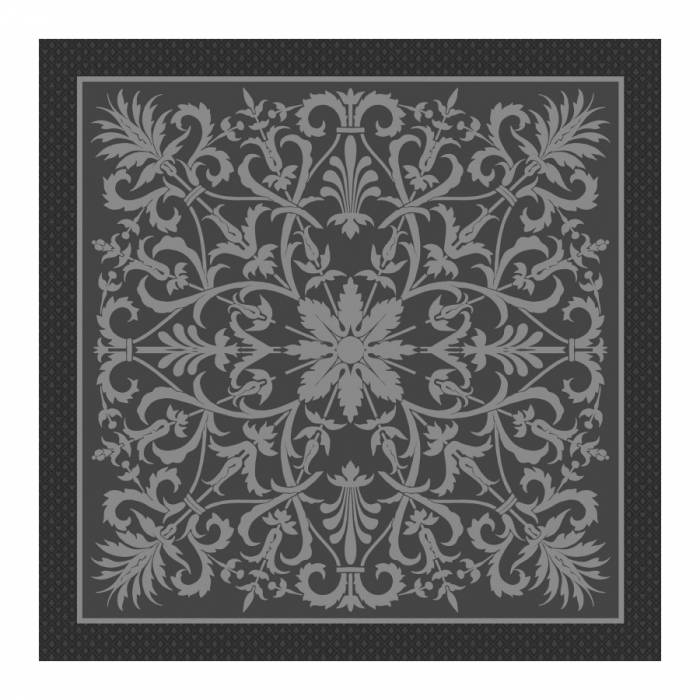 Tapis de jeu "ARABESQUE VERT" - jersey néoprène - 60 x 60 cm - carré