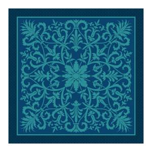 Tapis de jeu "ARABESQUE VERT" - jersey néoprène - 60 x 60 cm - carré