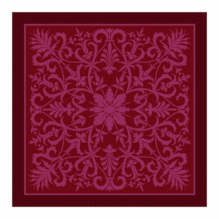 Tapis de jeu "ARABESQUE VERT" - jersey néoprène - 60 x 60 cm - carré