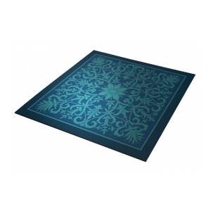 Speelmat "ARABESQUE GROEN" - neopreen jersey - 60 x 60 cm - vierkant