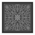 Speelmat "ARABESQUE BLAUW" - neopreen jersey - 60 x 60 cm - vierkant.