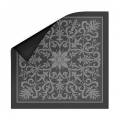 Speelmat "ARABESQUE BLAUW" - neopreen jersey - 60 x 60 cm - vierkant.