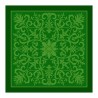 Tapis de jeu "ARABESQUE VERT" - jersey néoprène - 60 x 60 cm - carré