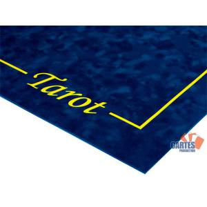 Tapis de Tarot VERT - en suédine - 60x60cm