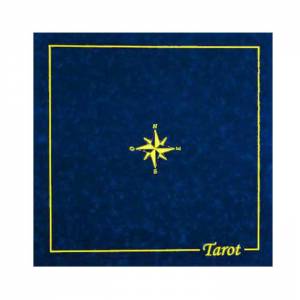 Green Tarot Mat - in suede - 60x60cm.