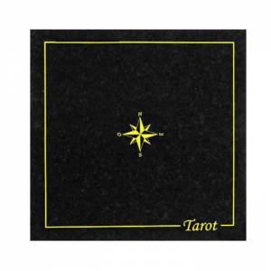 Green Tarot Mat - in suede - 60x60cm.