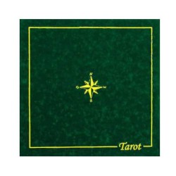 Tapete de Tarô VERDE - em camurça - 60x60cm