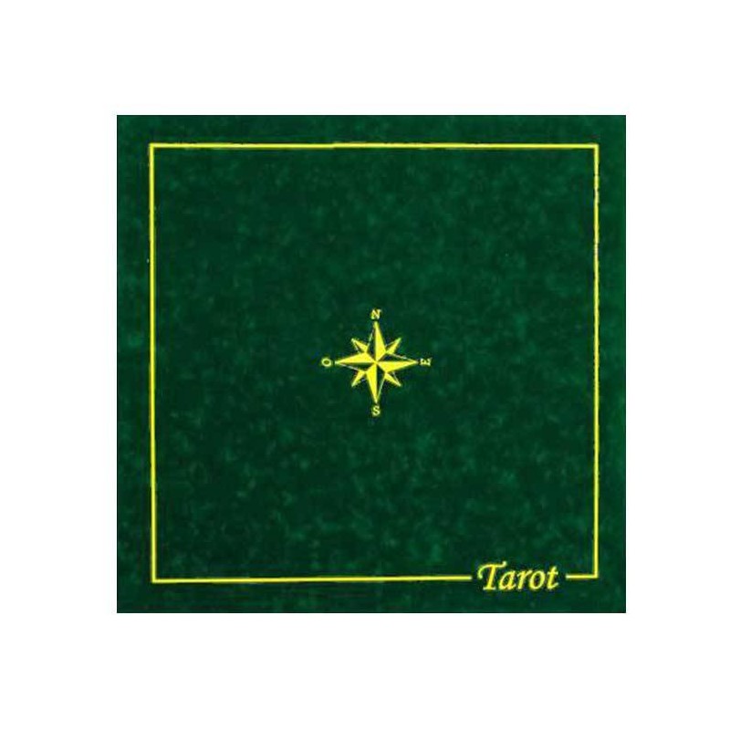Tarotmatta GRÖN - i mocka - 60x60cm