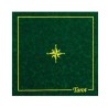 Tappetino per Tarocchi VERDE - in microfibra - 60x60cm