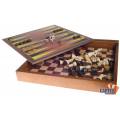 Coffret de jeux Echecs Backgammon Dames