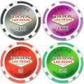 Pokerset "WELCOME LAS VEGAS" mit 300 Chips - Turnierversion - aus ABS mit Metalleinsatz 12 g - inklusive Zubehör