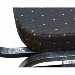 Silla para mesa de póker "CARDROOM NOIRE" - marco metálico - espuma densa - fácilmente apilable